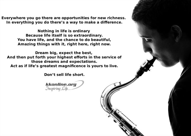 Everywhere you go there are opportunities for new richness.