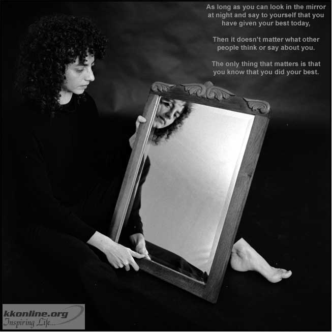 Look in the mirror