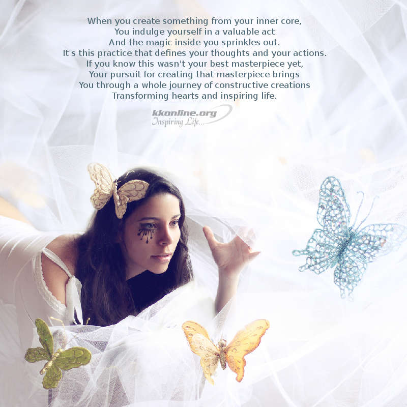 When you create something from your inner core