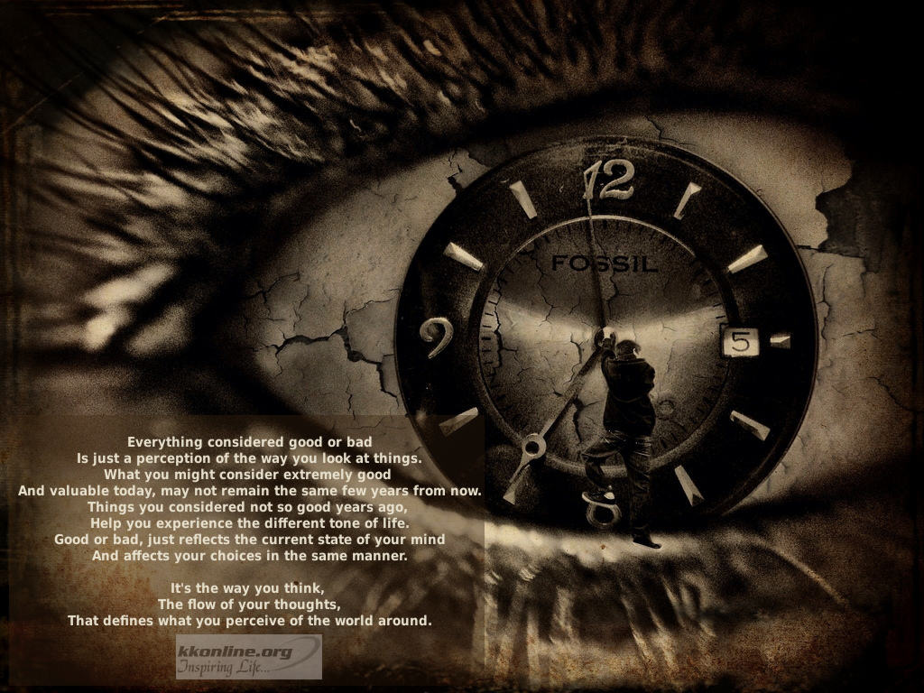 Everything considered good or bad