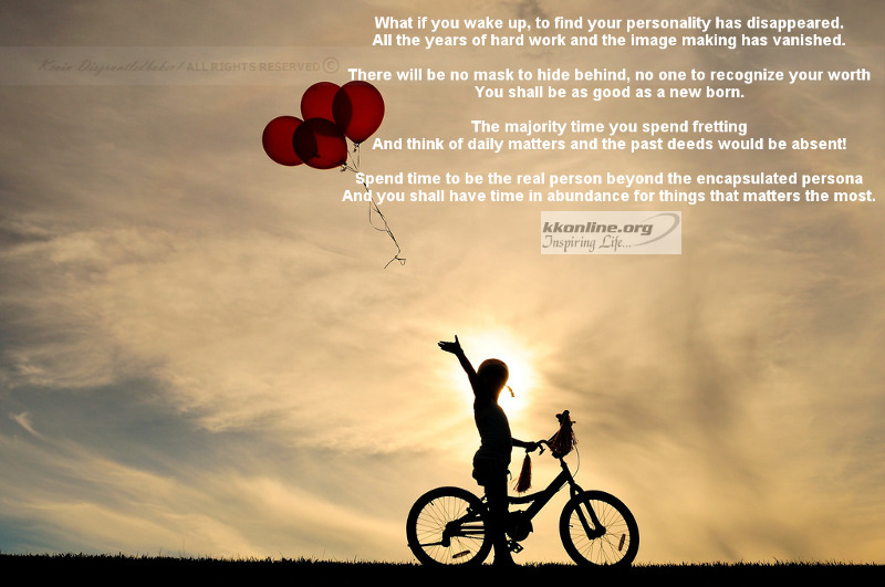 What if you wake up, to find your personality has disappeared.