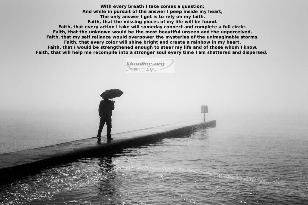 With every breath I take comes a question